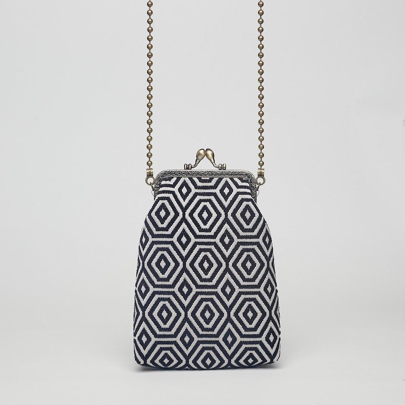 Bolso con boquilla metálica Rombos